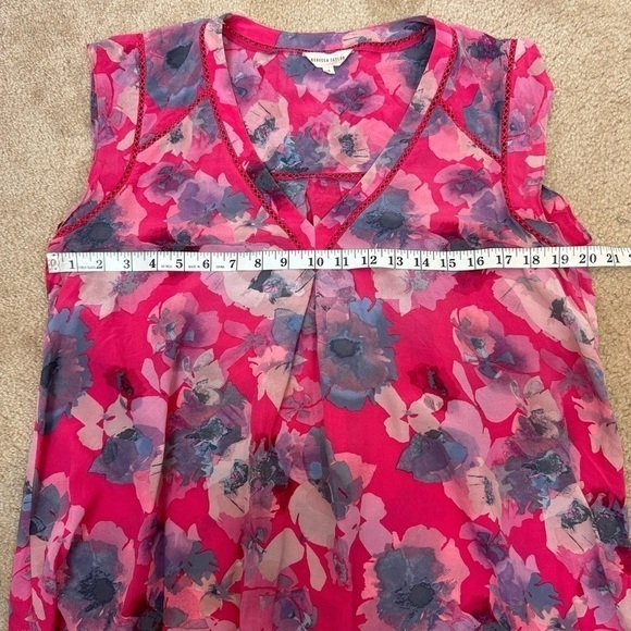 Rebecca Taylor Floral Print Top Size‎ 12 Women - Picture 8 of 11